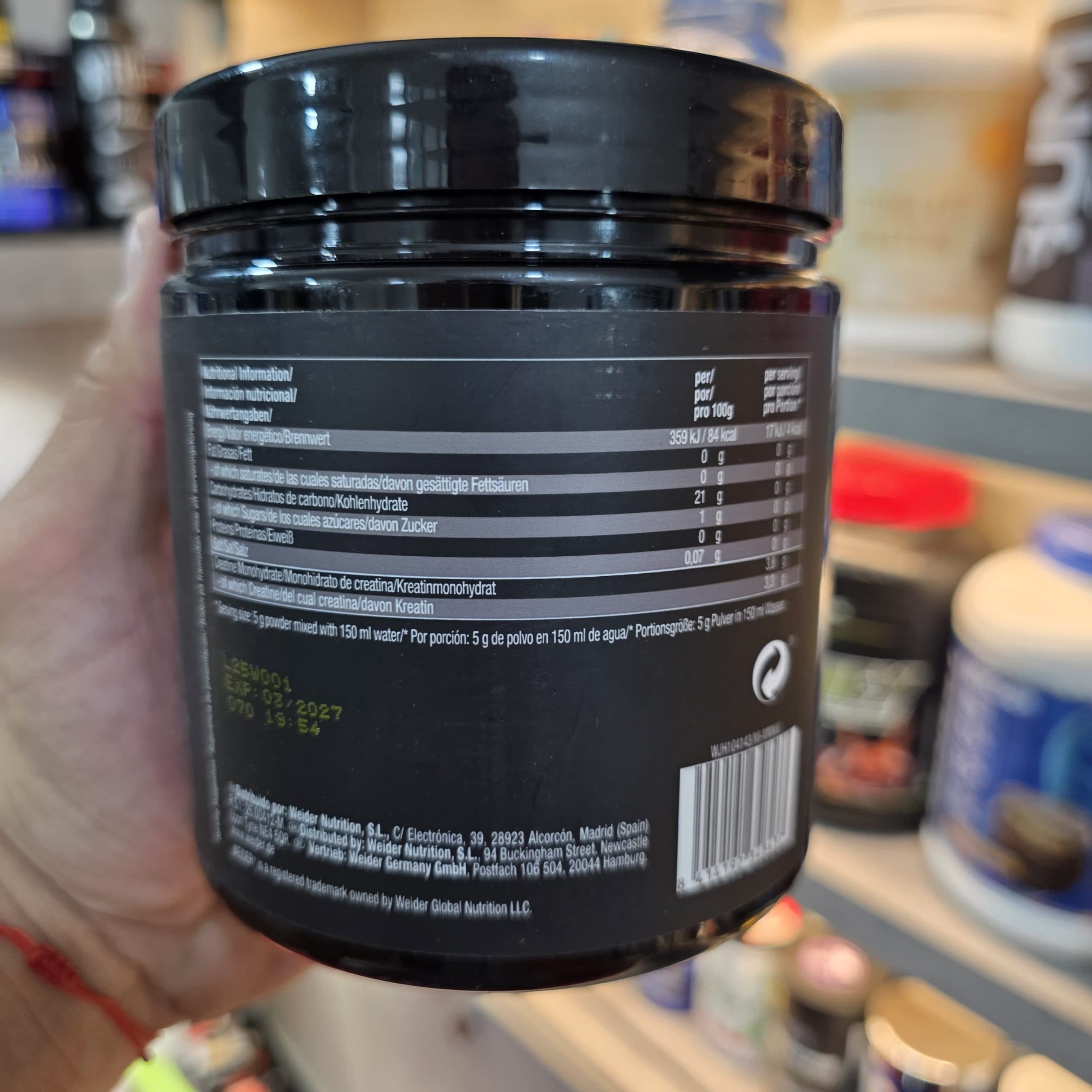 کراتین هاردکور ویدر (WEIDER Hardcore Creatine) — تصویر ۴