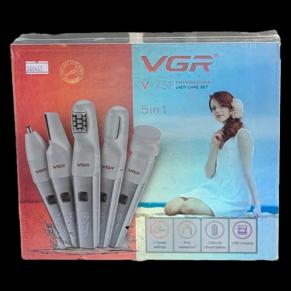 ست اپیلاتور و شیور ۵ کاره وی جی ار مدل V-752 مخصوص بانوان — تصویر ۲