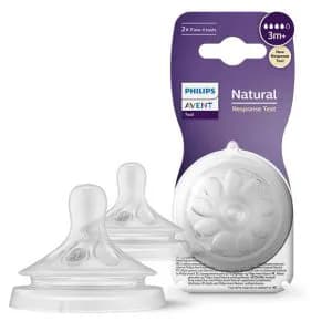 سرشیشه فیلیپس اونت Philips Avent Natural Response ضدنفخ Flow 1 تا 6 سیلیکونی — تصویر ۶