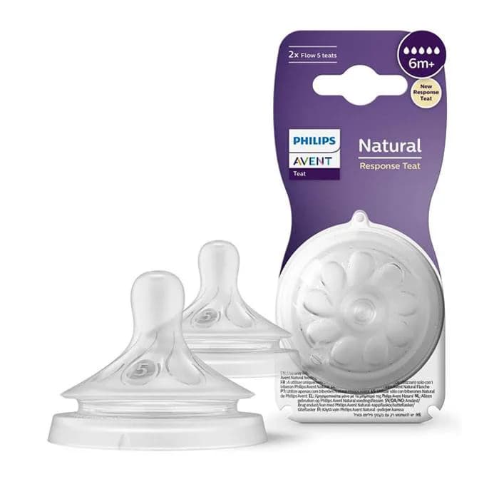 سرشیشه فیلیپس اونت Philips Avent Natural Response ضدنفخ Flow 1 تا 6 سیلیکونی