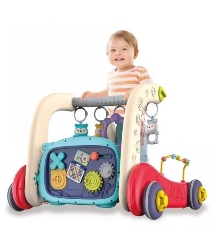 واکر3کاره کودک Viva Kids 3 in 1 Multicolor مدل 6655 واکر آموزشی، تشک بازی و بیزی‌بورد موزیکال — تصویر ۲