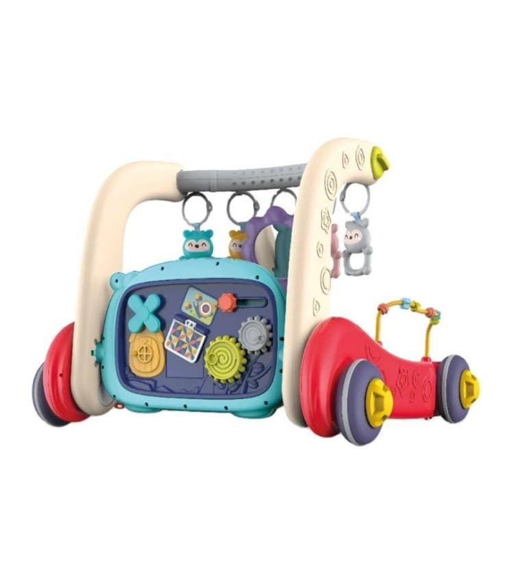 واکر3کاره کودک Viva Kids 3 in 1 Multicolor مدل 6655 واکر آموزشی، تشک بازی و بیزی‌بورد موزیکال — تصویر ۴