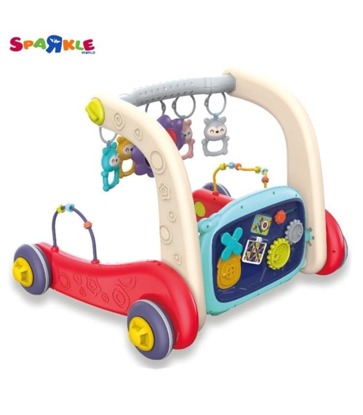 واکر3کاره کودک Viva Kids 3 in 1 Multicolor مدل 6655 واکر آموزشی، تشک بازی و بیزی‌بورد موزیکال — تصویر ۵