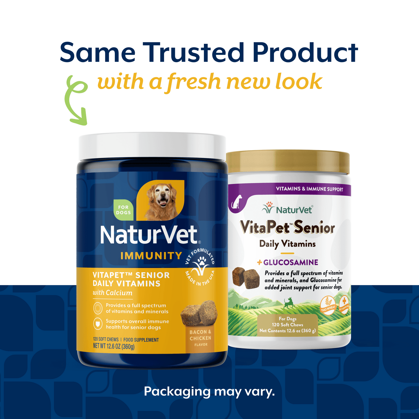 مولتی‌ ویتامین سگ مسن NaturVet آمریکایی (100% طبیعی) | تقویت سیستم ایمنی + کلسیم | 120 عدد | NaturVet® VitaPet Senior — تصویر ۵