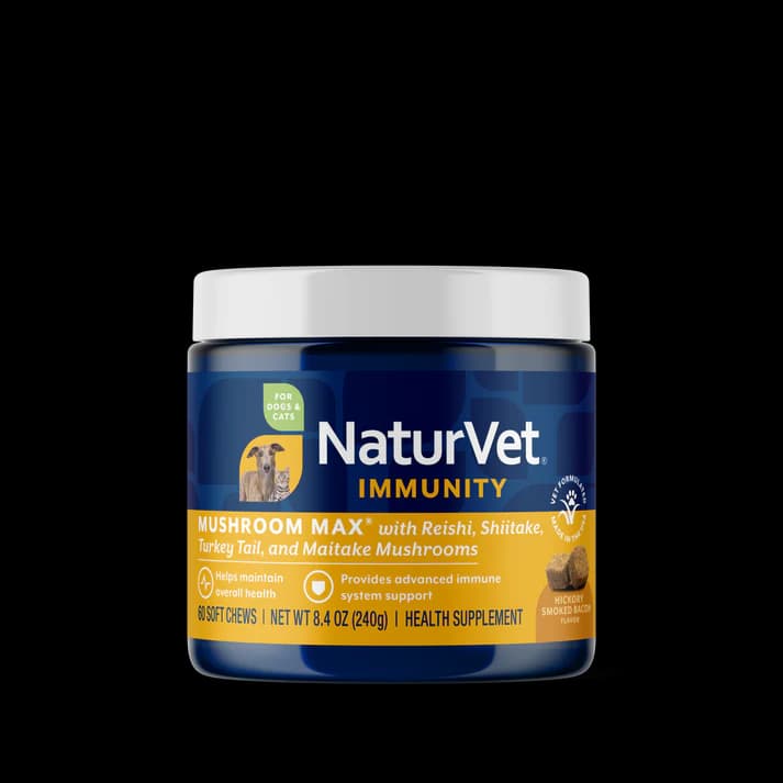 مکمل سیستم ایمنی سگ و گربه Mushroom Max Immunity برند NaturVet | ترکیبی از قارچ‌ های مفید و آنتی‌ اکسیدان‌‌ها | 100% طبیعی – 60 عدد — تصویر ۳