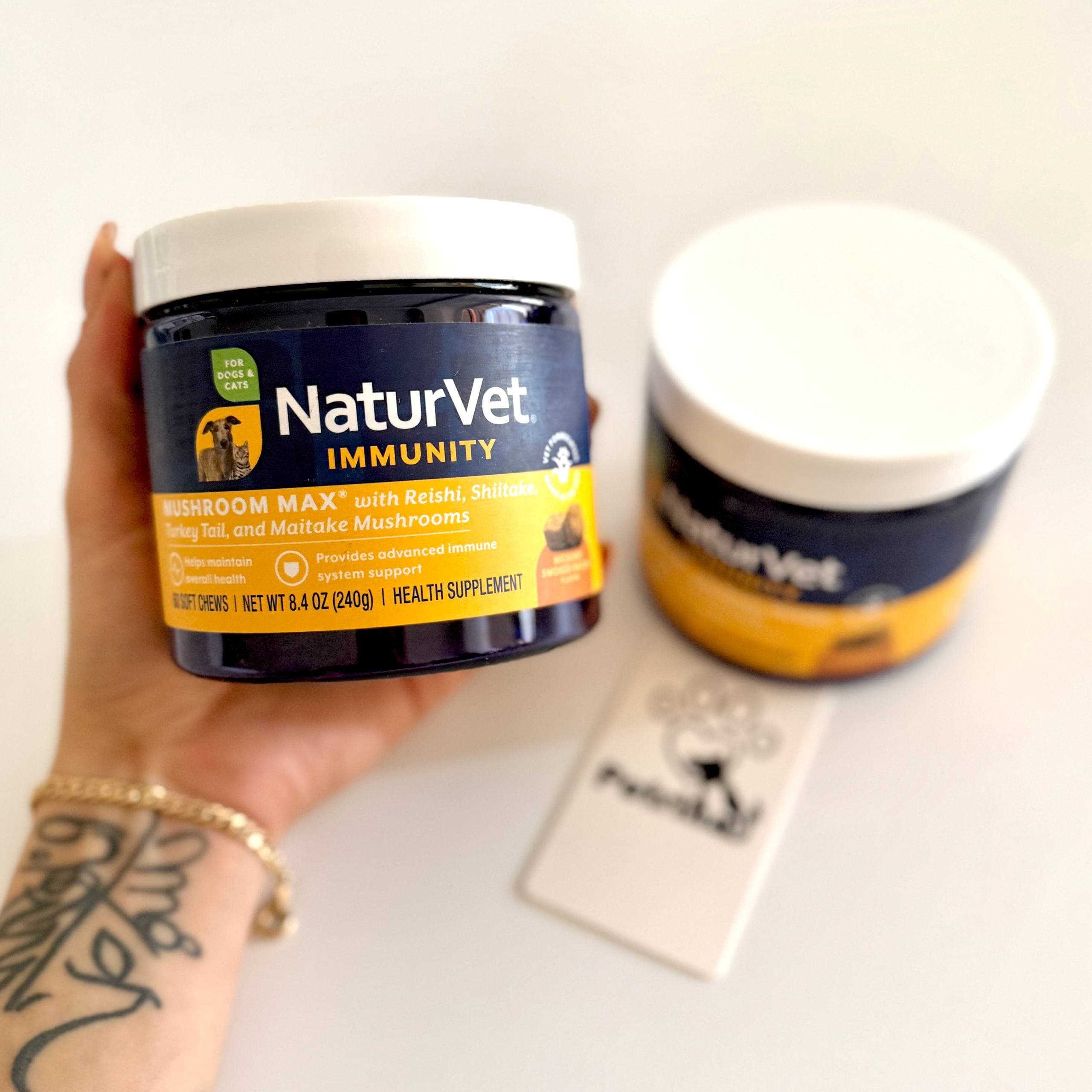 مکمل سیستم ایمنی سگ و گربه Mushroom Max Immunity برند NaturVet | ترکیبی از قارچ‌ های مفید و آنتی‌ اکسیدان‌‌ها | 100% طبیعی – 60 عدد