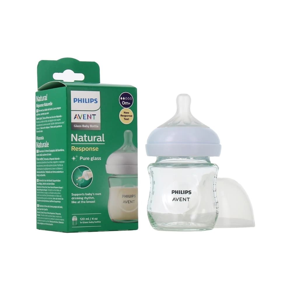 شیشه شیر نچرال پیرکس ۱۲۰ میل فیلیپس اونت PHILIPS AVENT سری Response