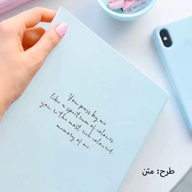 کلاسور 20 حلقه کیوت پالت 100 برگ کاغذ خط دار رنگی سری جدید — تصویر ۲