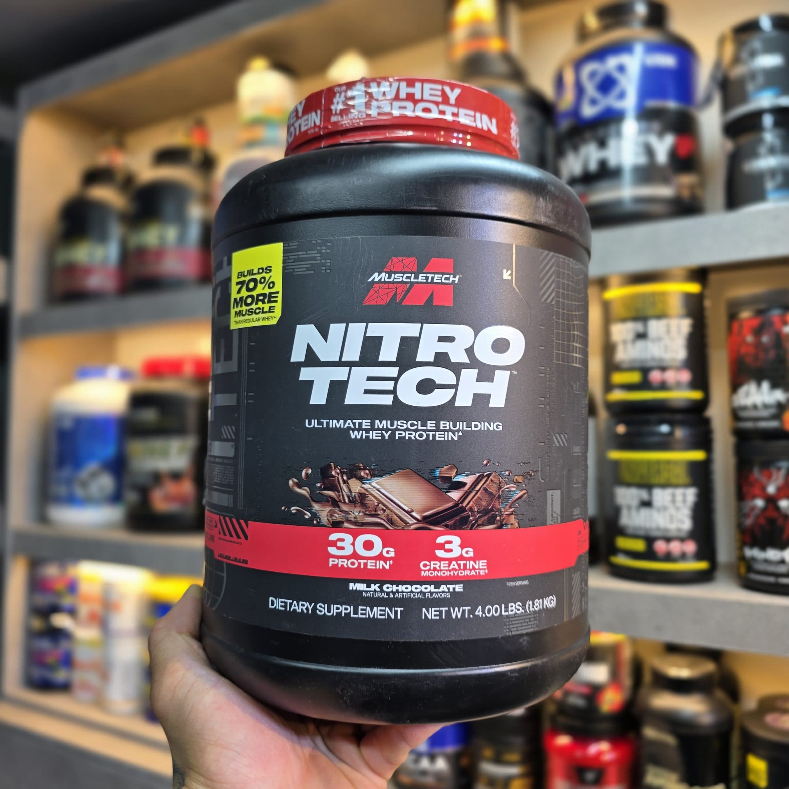 وی پروتئین نیتروتک ماسل تک (1.8kg) | MUSCLE TECH NITRO TECH WHEY PROTEIN