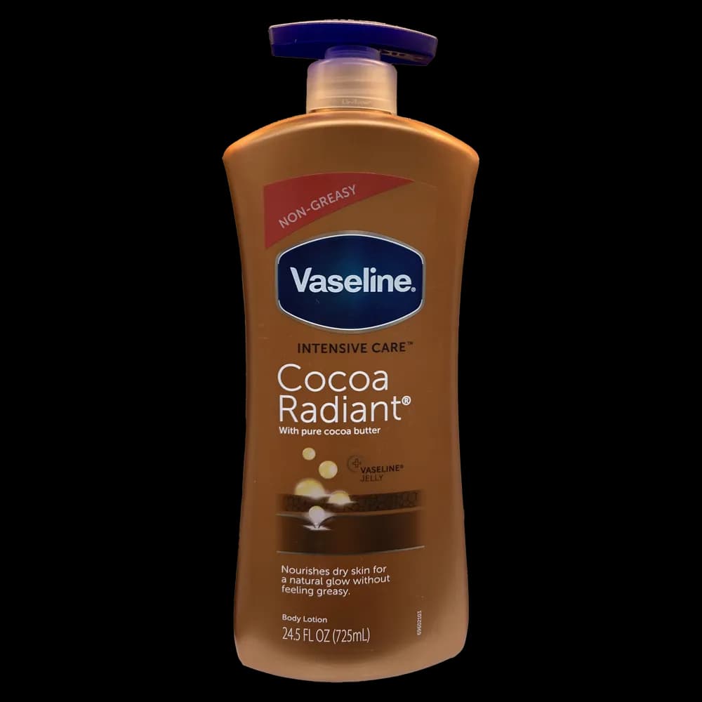 لوسیون بدن وازلین مدل Cocoa Radiant پمپی حجم 725 میلی لیتر