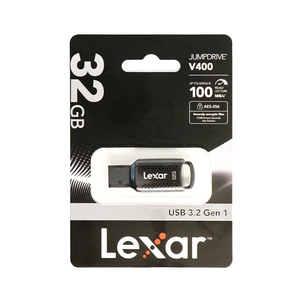 فلش مموری لوکس لکسار V400؛ظرفیت 32 گیگابات|طراحی شیک و سرعت فوق‌العاده USB 3.2 — تصویر ۲