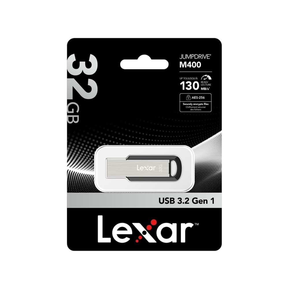فلش مموریLexar M400؛ با ظرفیت 32 گیگابایت USB 3.2 | پرسرعت با طراحی مدرن — تصویر ۳