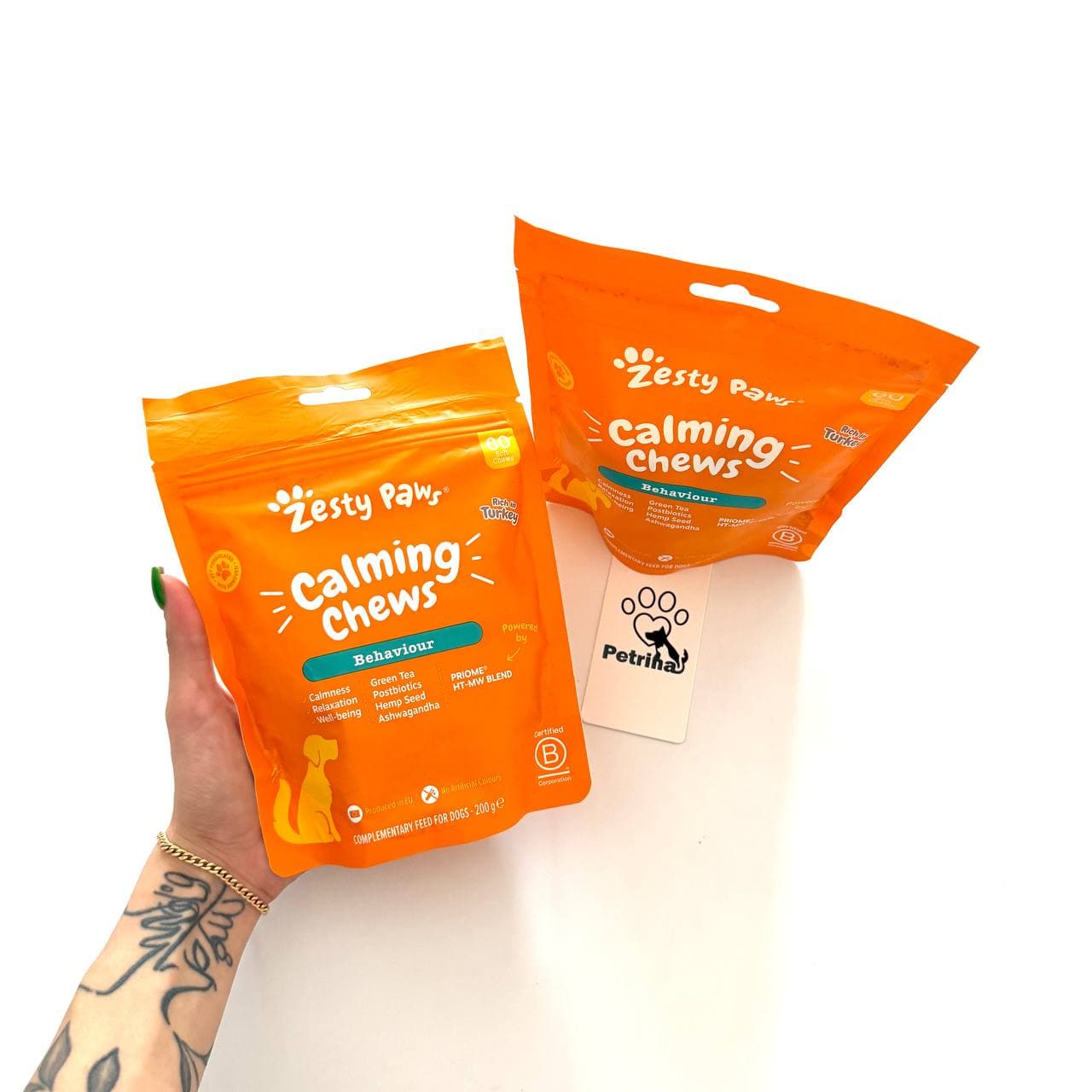آرامش بخش سگ Zesty Paws Calming | بابونه، ریشه سنبل الطیب و ال-تریپتوفان – 60 عدد