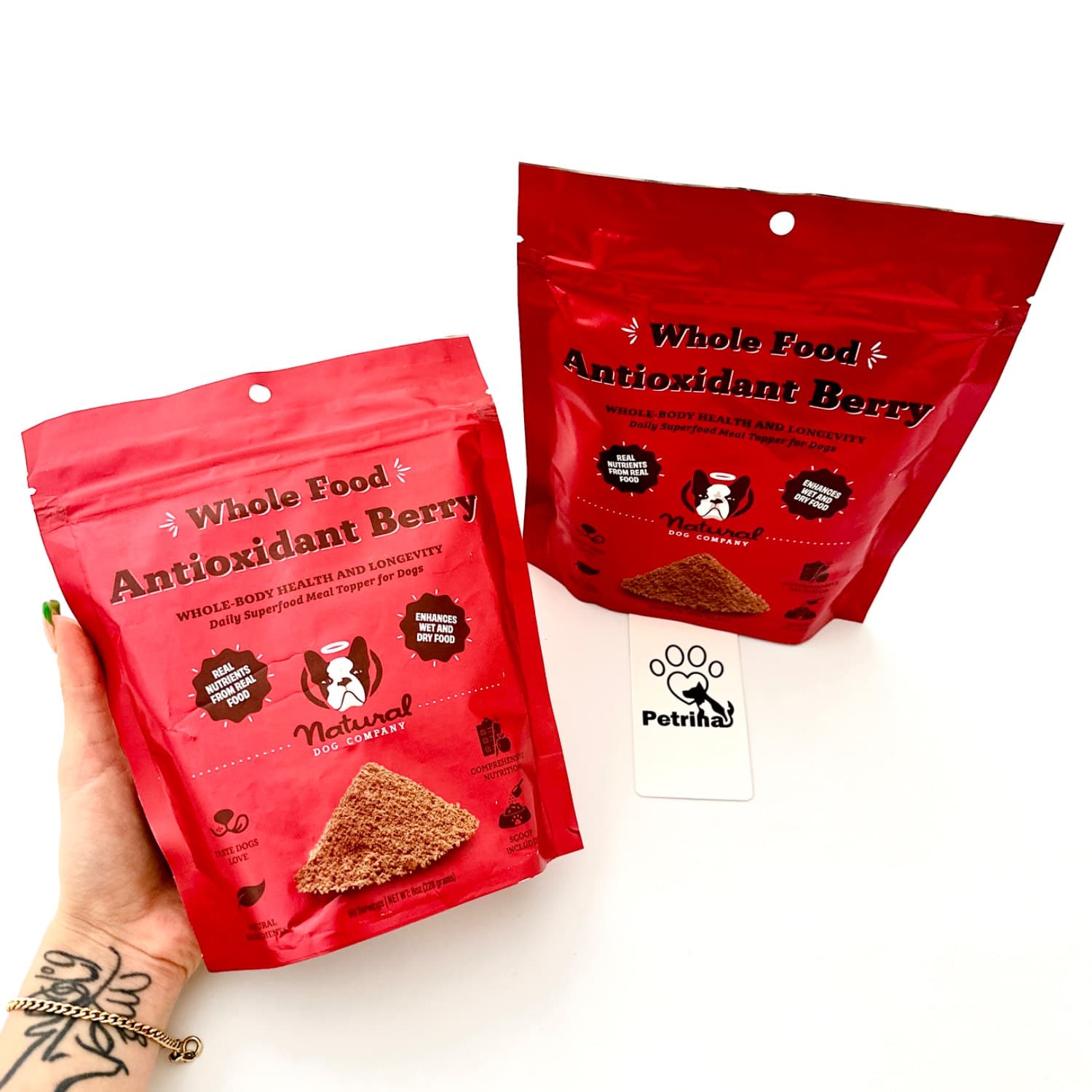 مکمل سوپرفود سگ Antioxidant Berry Granules برند Natural Dog Company | آنتی اکسیدان، تقویت قلب و سیستم ایمنی | 228 گرم