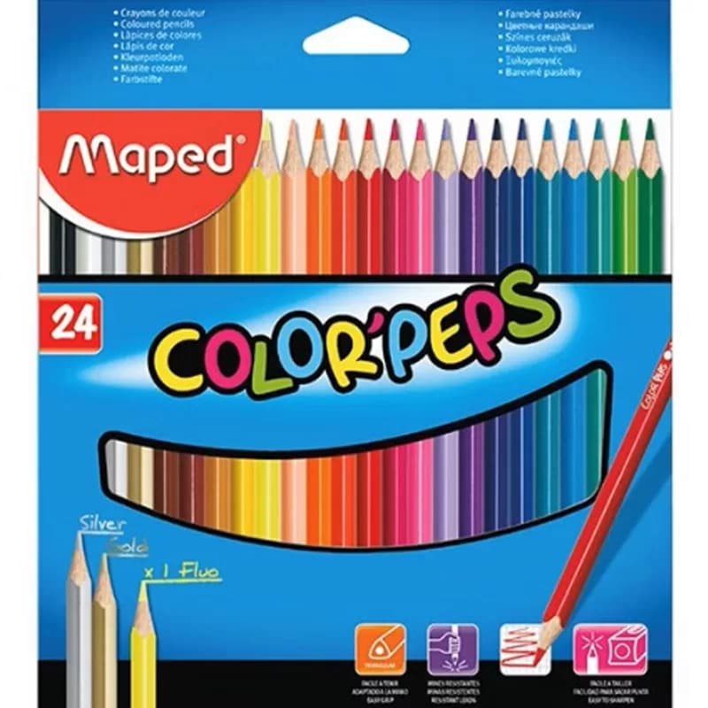 مداد رنگی 24 رنگ مپد مدل Color Peps