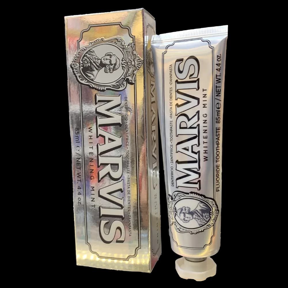 خمیر دندان سفید کننده مارویس مدل Whitening Mint حجم 85 میلی‌لیتر