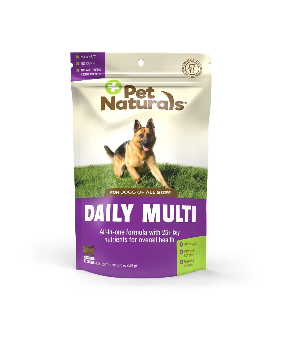 مولتی ویتامین سگ Pet Naturals (آمریکایی) | ۲۵ ریزمغذی کلیدی – 100% طبیعی | 30 عدد — تصویر ۲