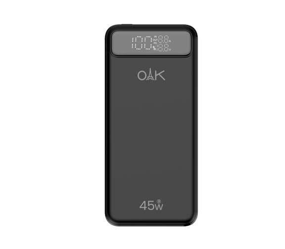پاوربانک OAK مدل 245PD ظرفیت 20000 میلی‌آمپر با شارژ سریع 45 وات و یک‌سال گارانتی معتبر بلوط + اصل — تصویر ۶