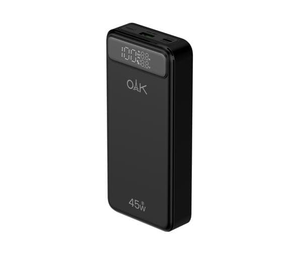 پاوربانک OAK مدل 245PD ظرفیت 20000 میلی‌آمپر با شارژ سریع 45 وات و یک‌سال گارانتی معتبر بلوط + اصل — تصویر ۳