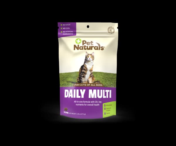مولتی‌ویتامین گربه Pet Naturals (آمریکایی) | همه‌کاره 100% طبیعی | 30 عدد — تصویر ۲