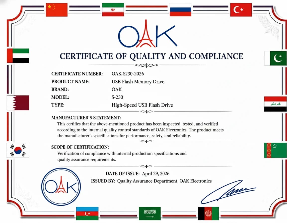 فلش مموری OAK S-230 ظرفیت 16 گیگابایت USB 2.0 | فروش اقساطی — تصویر ۴