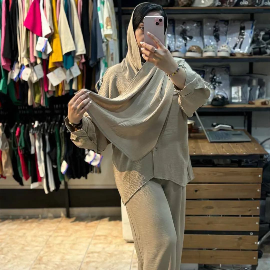 ست مانتو شلوار شال دار — تصویر ۲