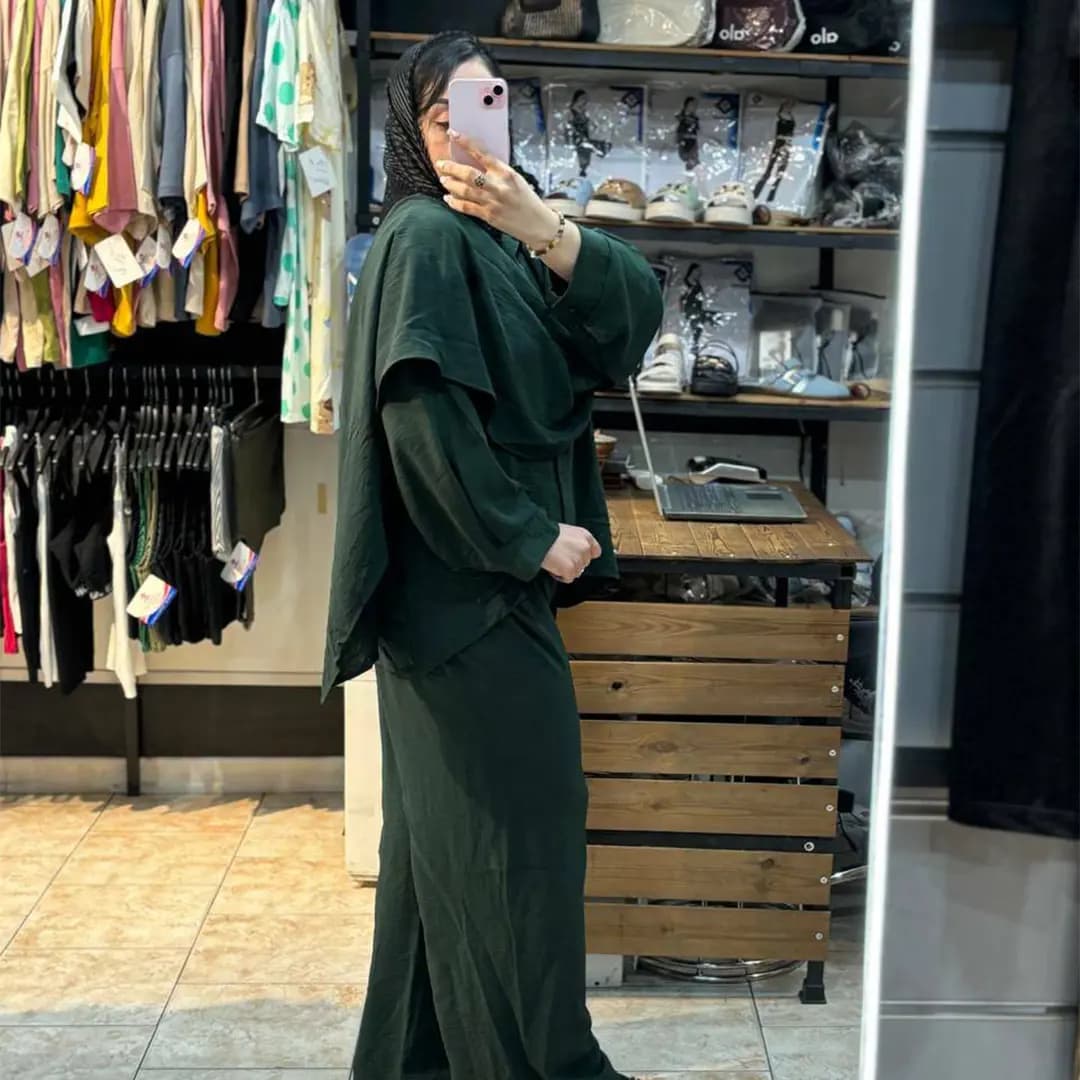 ست مانتو شلوار شال دار — تصویر ۵