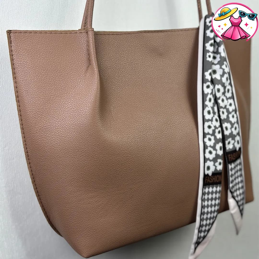 کیف زنانه شال دار برند FASHION | موکا — تصویر ۲