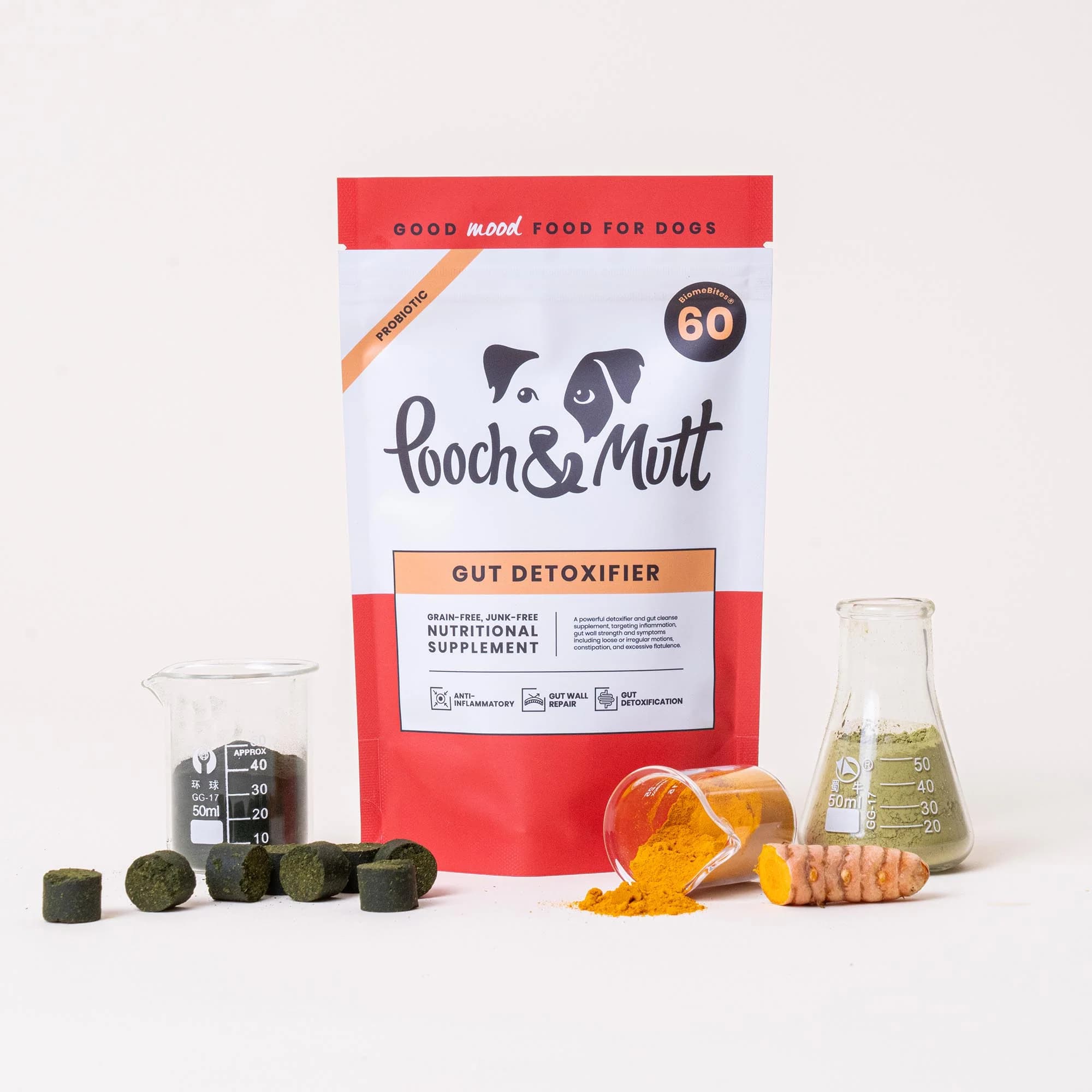 مکمل طبیعی تقویت گوارش و پاک سازی روده سگ Pooch&Mutt Gut Detoxifier — تصویر ۴