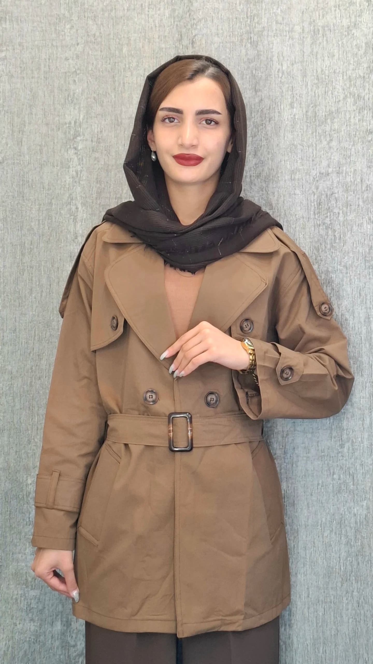 مانتو بارانی کمردار(زنانه)