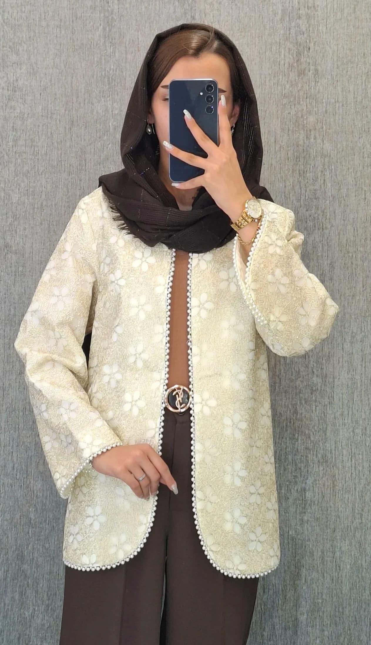 مانتو کت زری بافت(زنانه)
