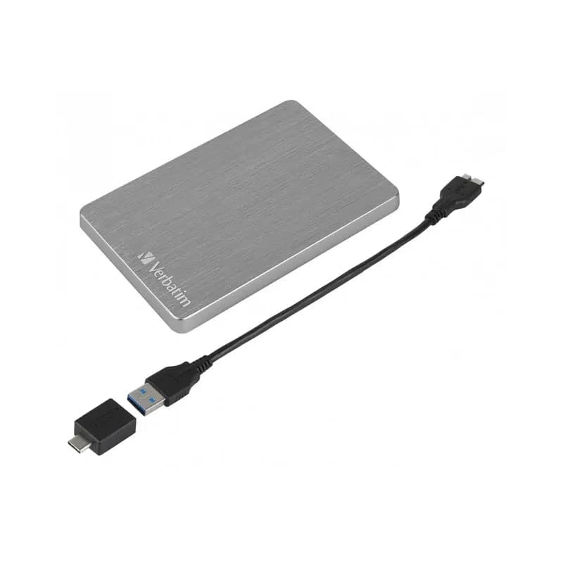 هارد اکسترنال ورباتیم مدل Store n Go ALU Slim ظرفیت 2 ترابایت مدل 53665 دارای رابط USB Type-A 3.2 — تصویر ۳