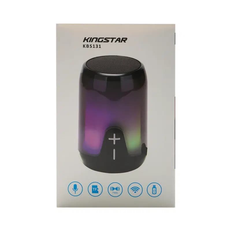 اسپیکر قابل حمل KBS131 با نور RGB | اسپیکر بلوتوثی کوچک 4 وات با باتری 1200mAh — تصویر ۳
