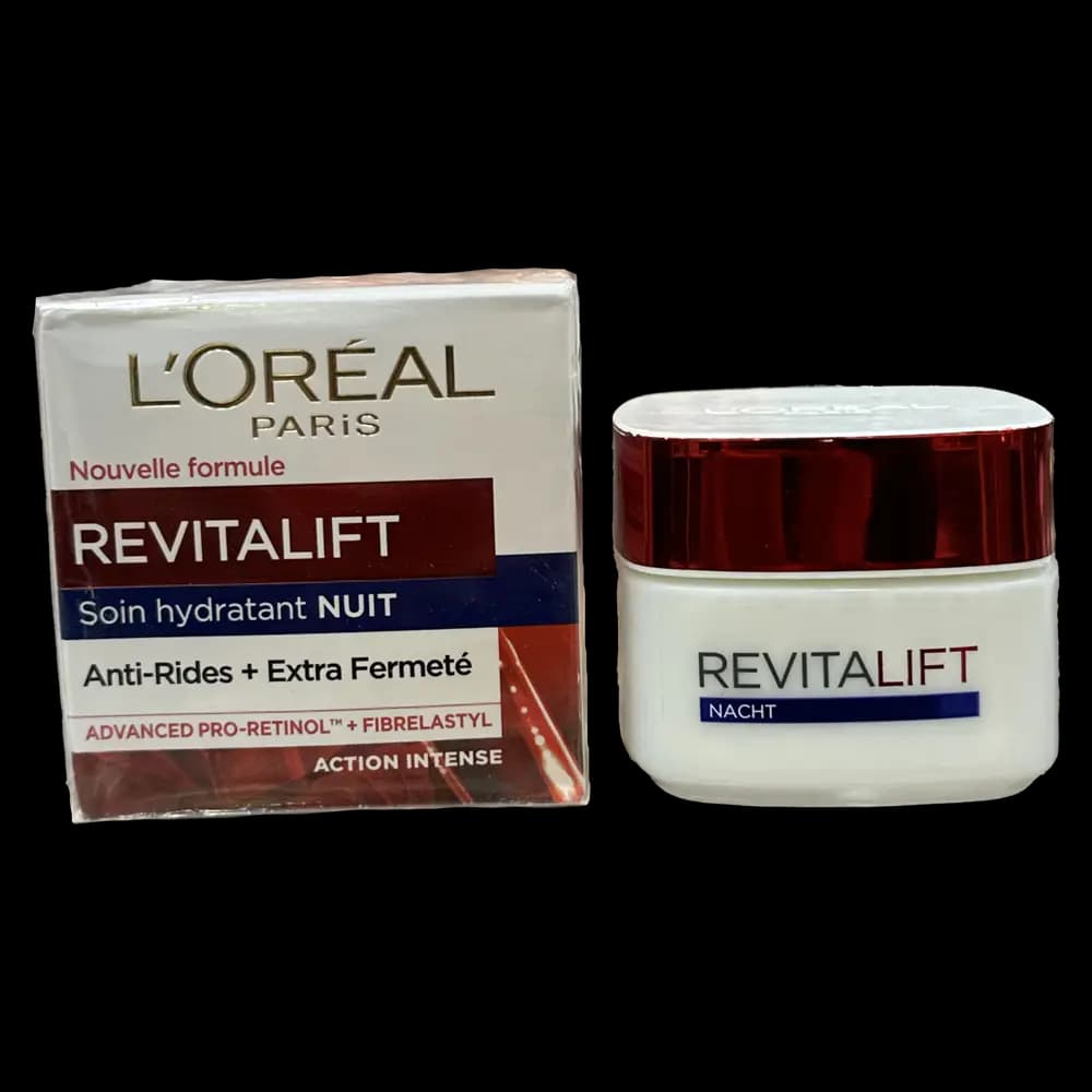 کرم شب ضد چروک و سفت کننده لورال پاریس Revitalift حاوی پرو رتینول