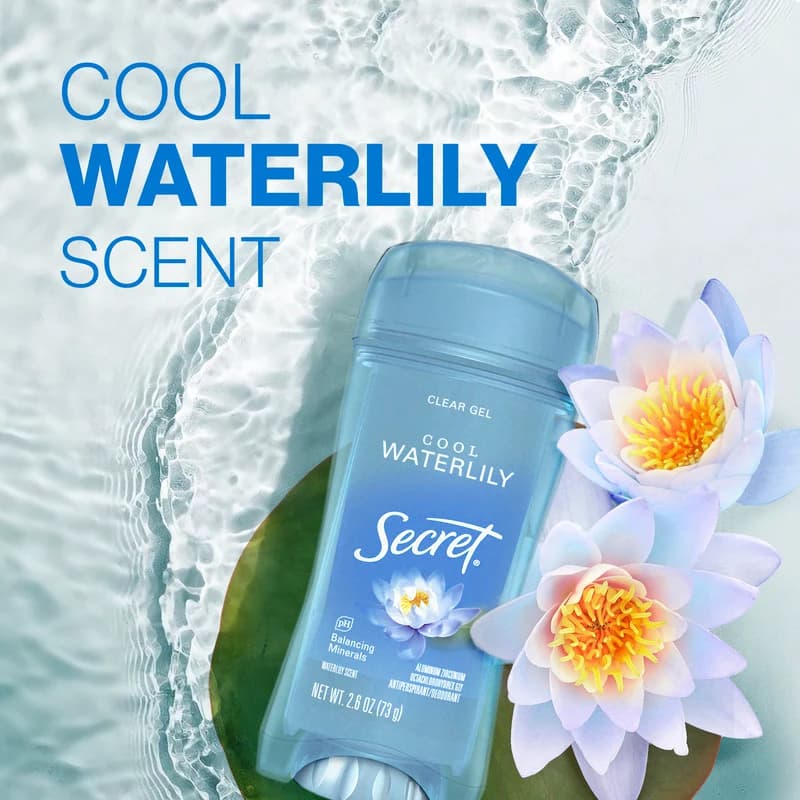 مام صابونی سکرت مدل Cool Waterlily حجم 73 گرم — تصویر ۴