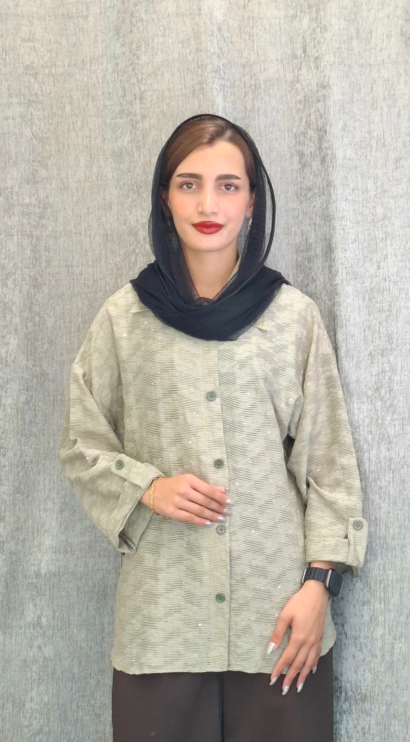 مانتو نگینی راه شیشه(زنانه) — تصویر ۴