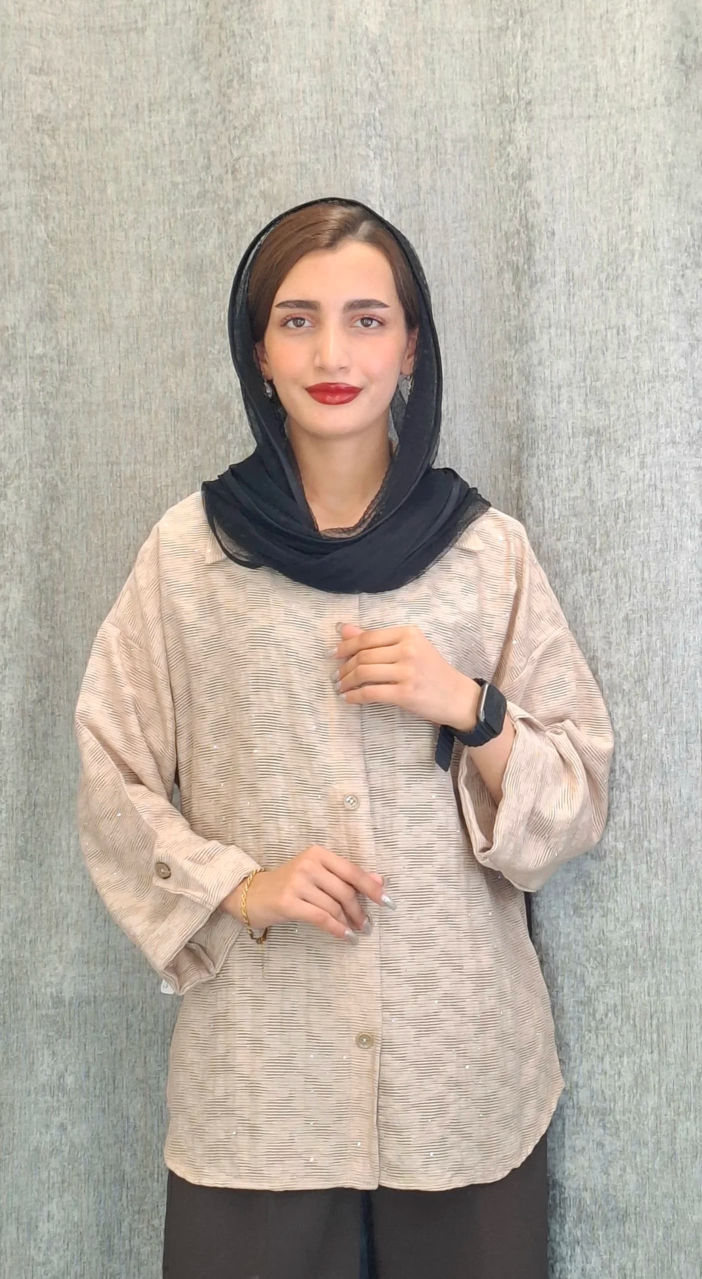 مانتو نگینی راه شیشه(زنانه) — تصویر ۳