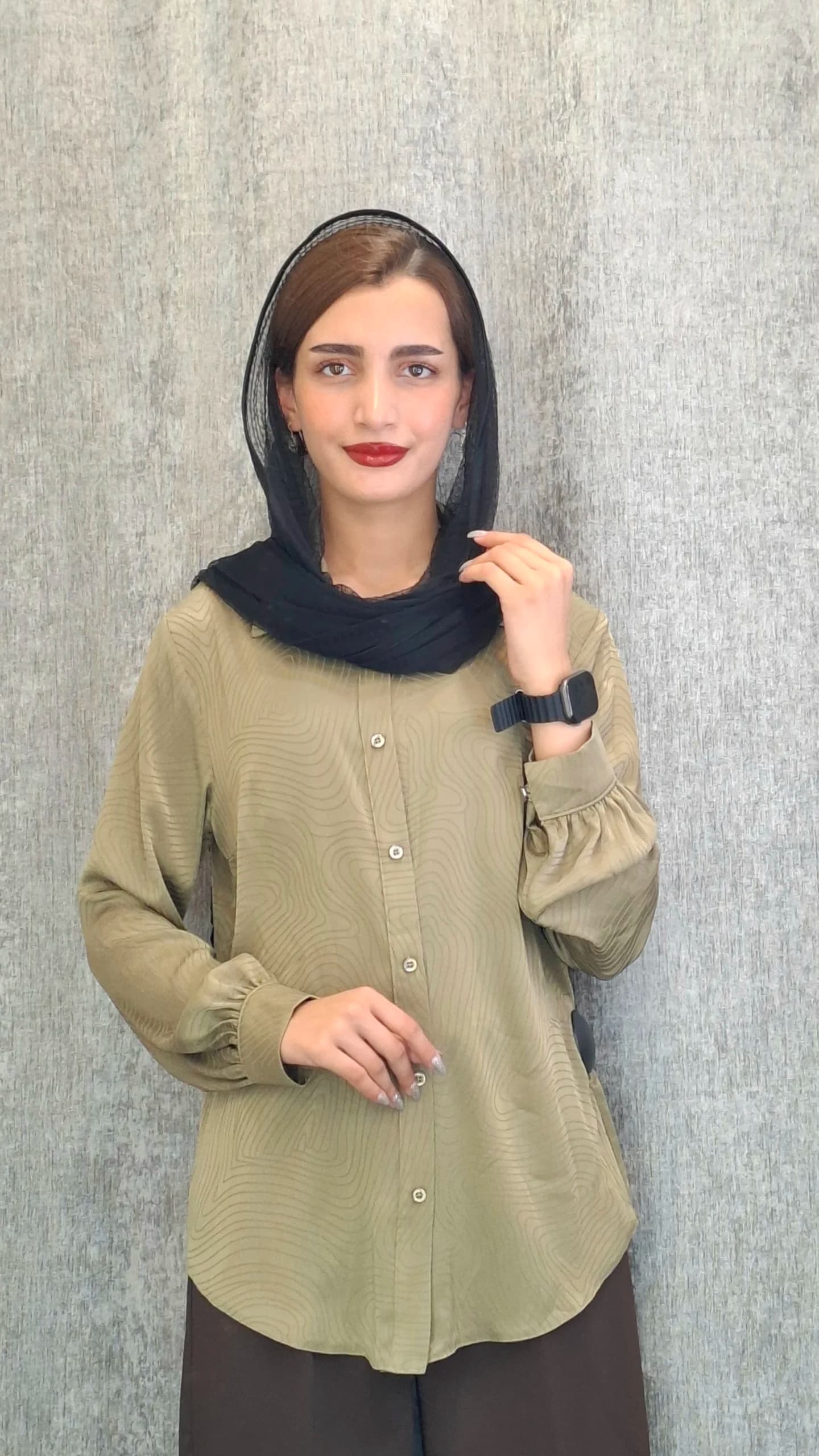 مانتو دکمه مخفی جولیا پترن (زنانه) — تصویر ۲