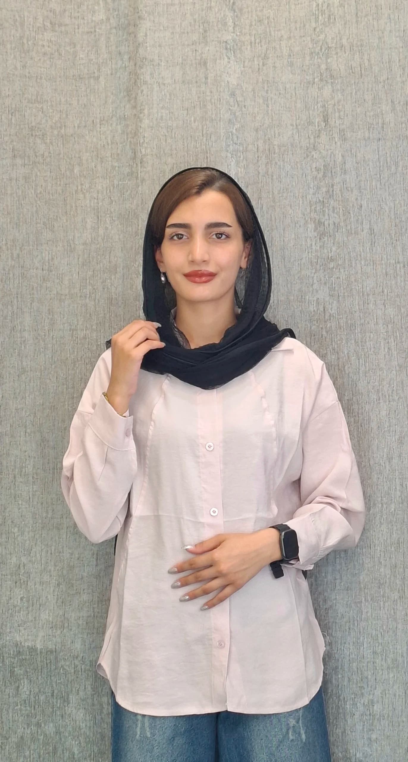 مانتو پری سیلک پشت دکمه(زنانه) — تصویر ۴