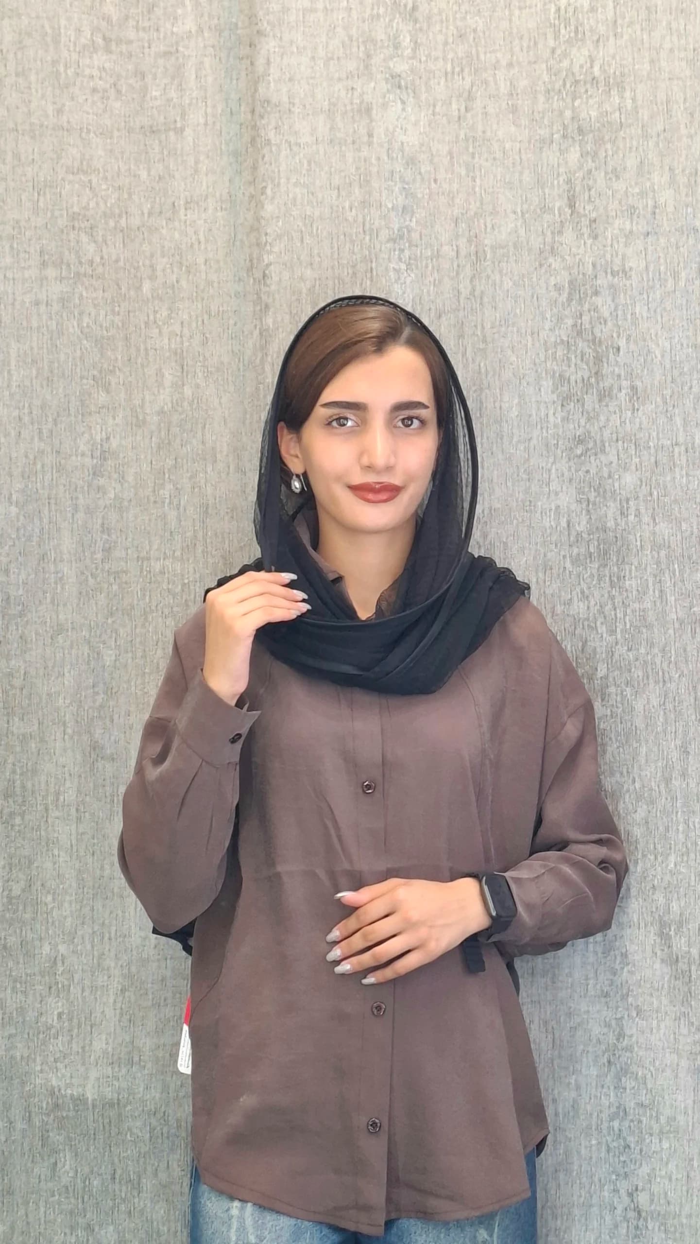 مانتو پری سیلک پشت دکمه(زنانه) — تصویر ۷