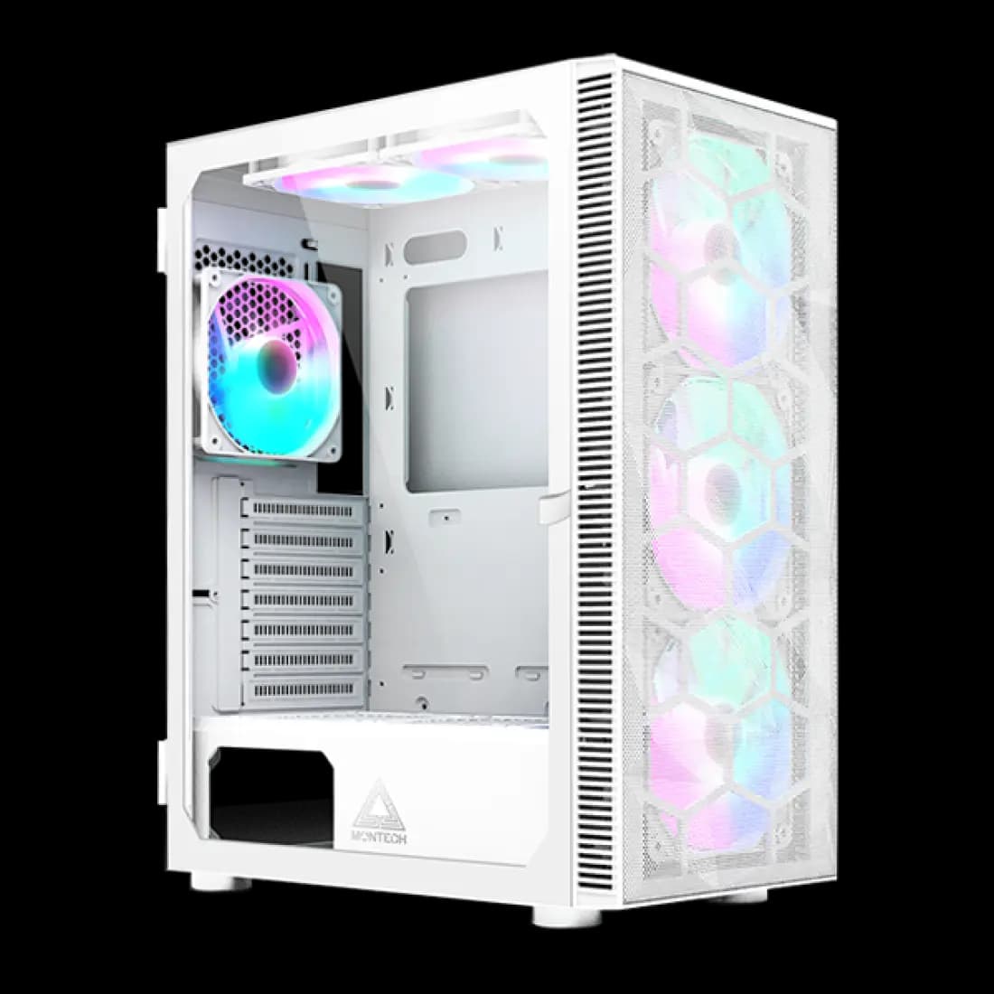 کیس کامپیوتر مونتک مدل X3 MESH White — تصویر ۸