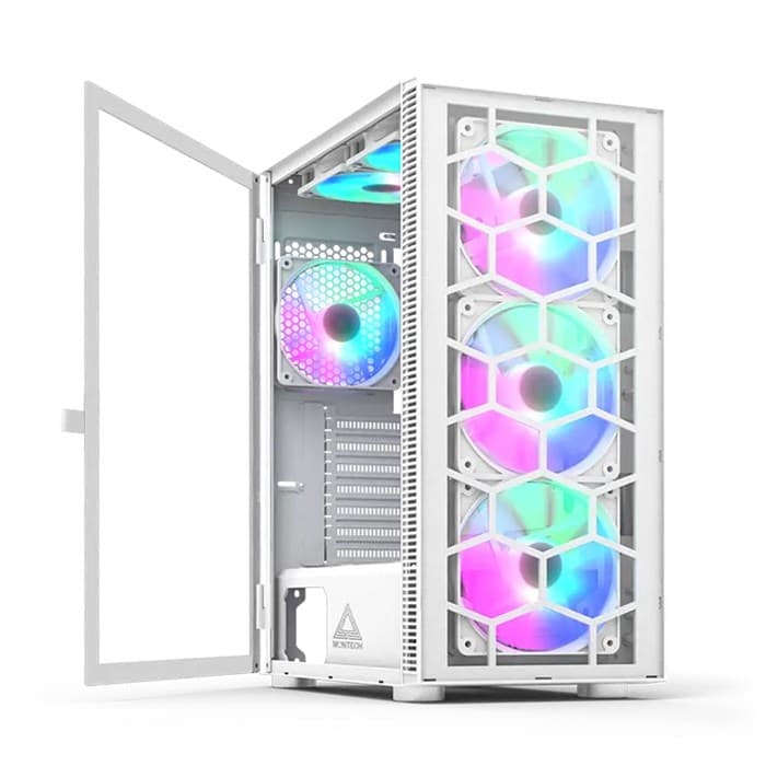 کیس کامپیوتر مونتک مدل X3 GLASS White