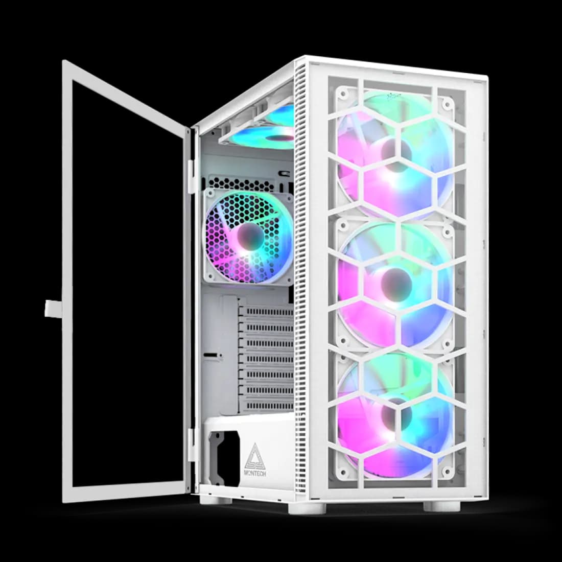 کیس کامپیوتر مونتک مدل X3 GLASS White — تصویر ۱۱