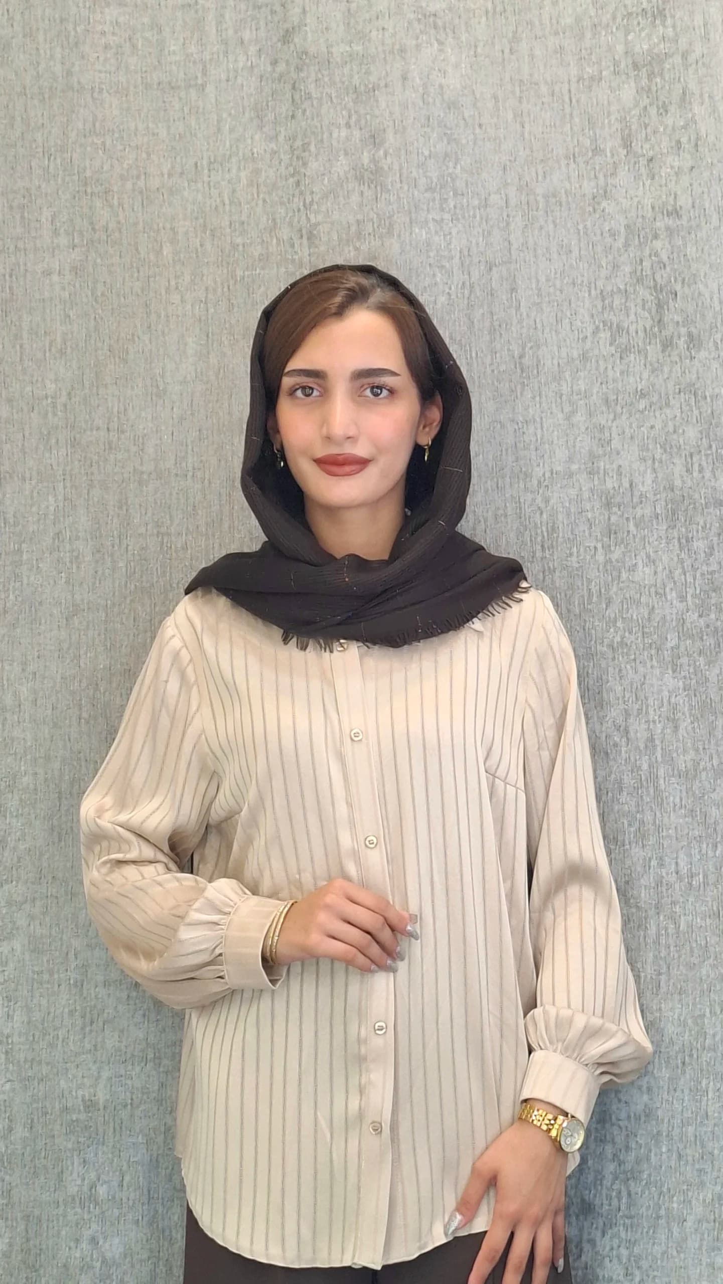 شومیز کوک دوزی دکمه مخفی(زنانه) — تصویر ۴