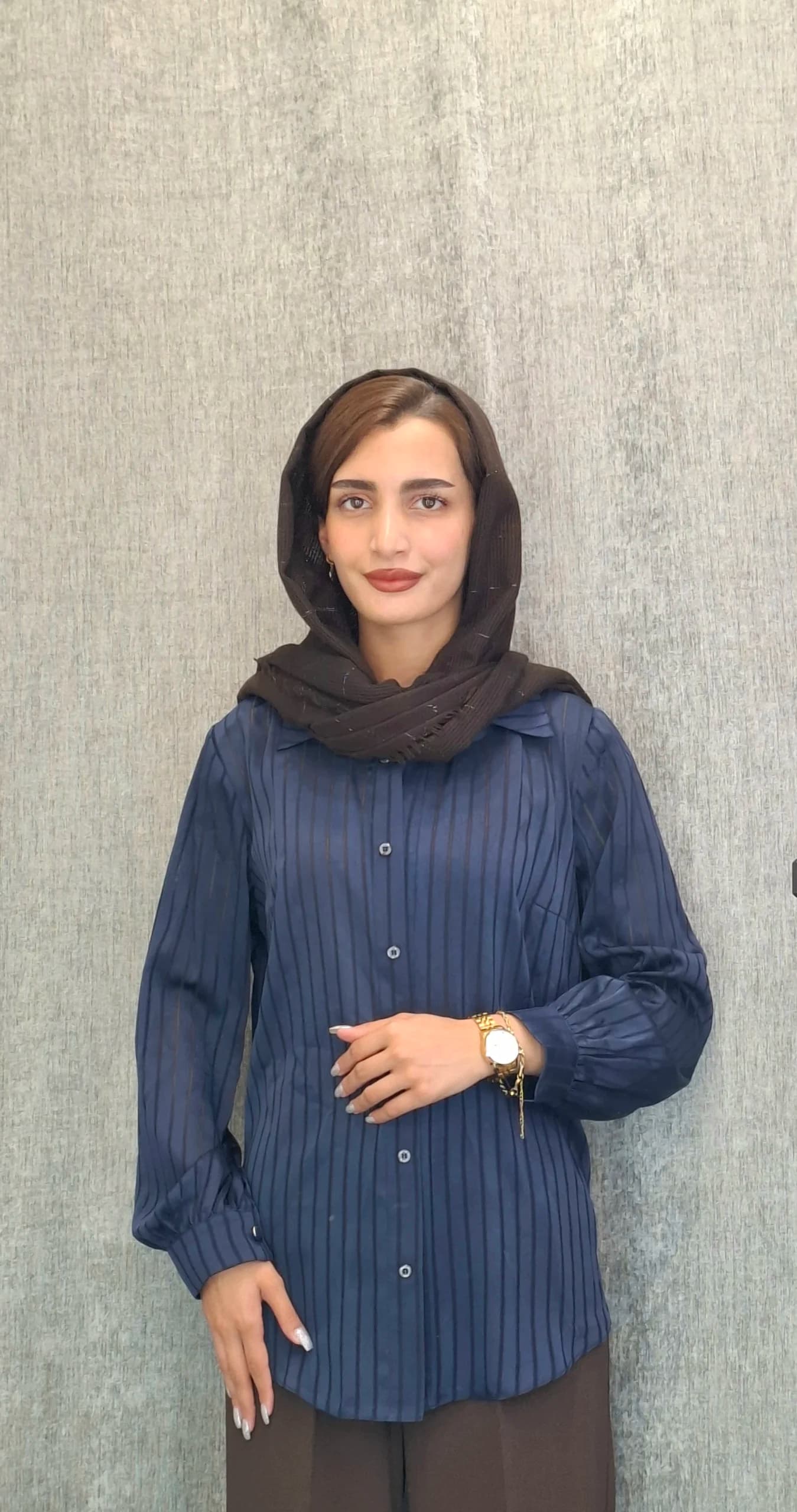 شومیز کوک دوزی دکمه مخفی(زنانه)