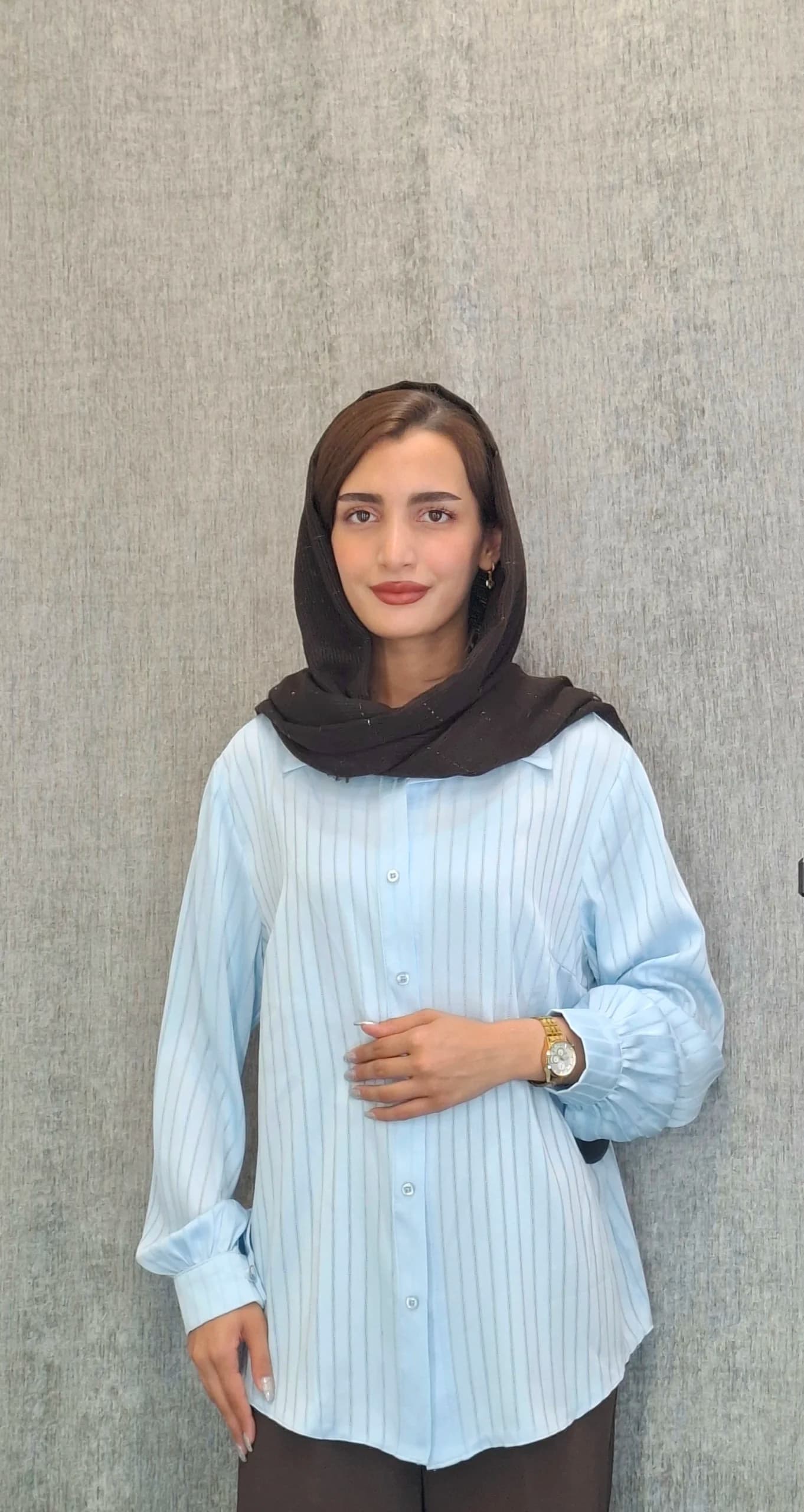 شومیز کوک دوزی دکمه مخفی(زنانه) — تصویر ۲