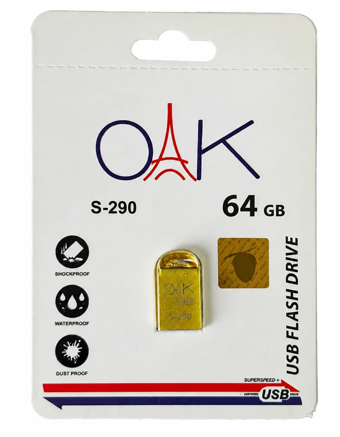 فلش مموری OAK S‑290 ظرفیت 64 گیگابایت USB 2.0 | فروش اقساطی — تصویر ۶