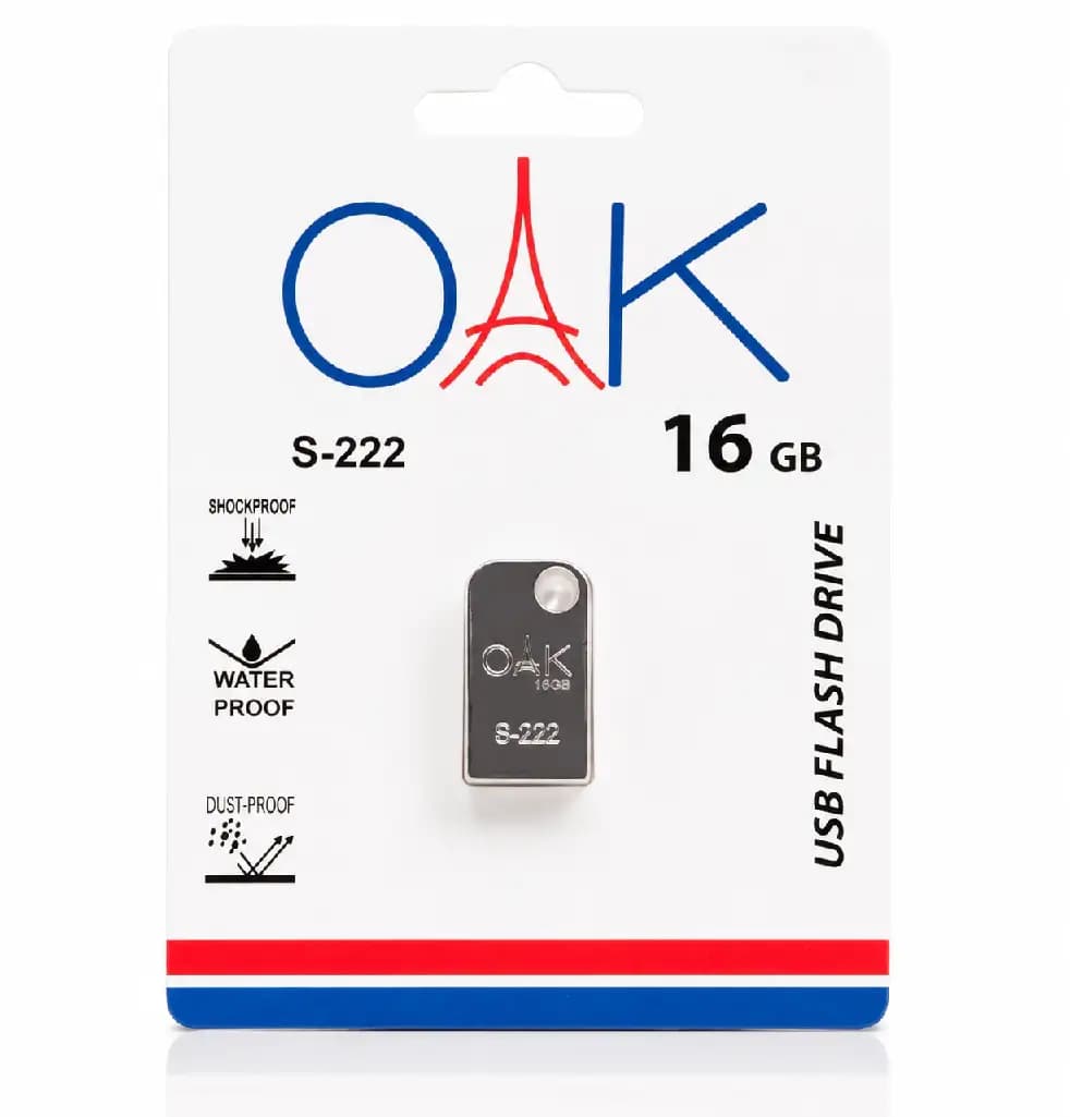 فلش مموری OAK S-222 ظرفیت 16 گیگابایت | USB 2.0، گارانتی 60 ماهه، ارسال فوری+فروش اقساطی — تصویر ۸