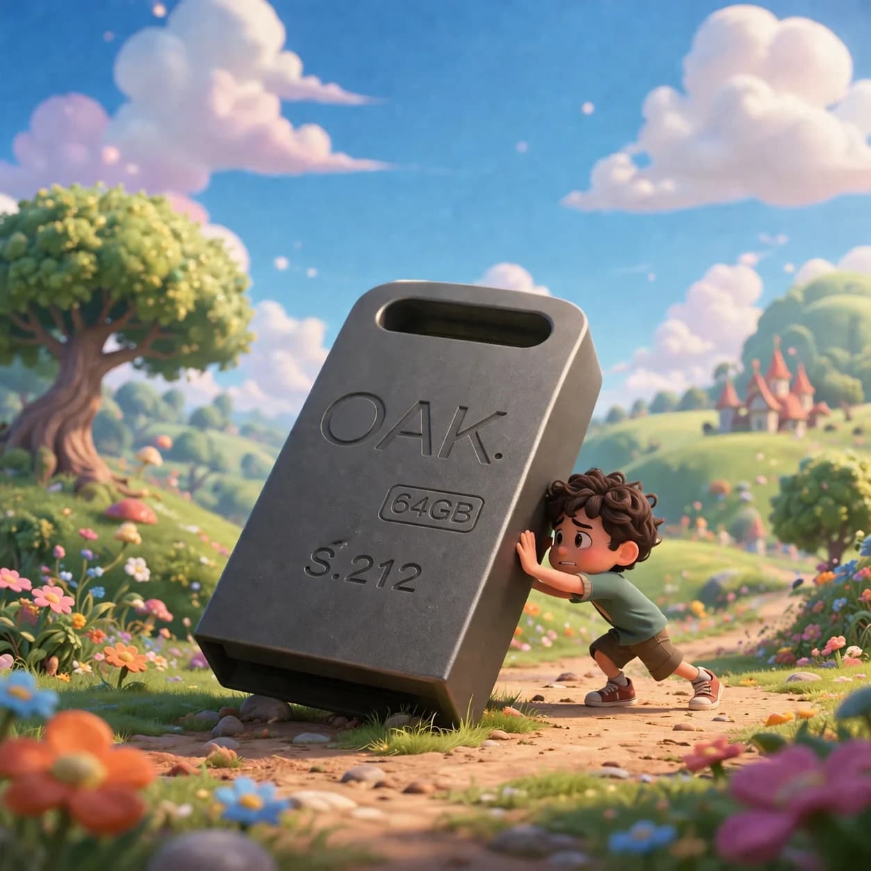 فلش مموری OAK S‑212 ظرفیت 64 گیگابایت USB 2.0 | فروش اقساطی — تصویر ۵