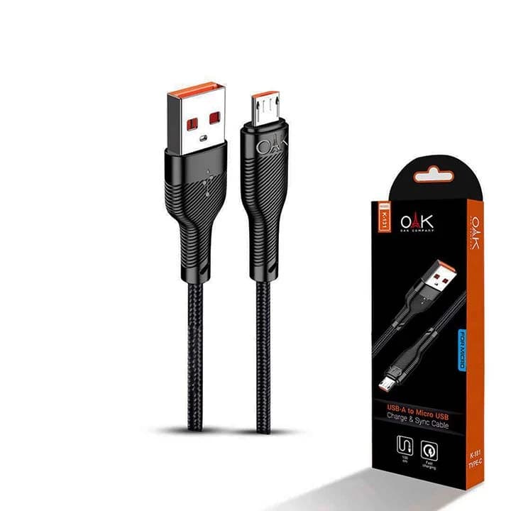 کابل شارژ Micro USB برند OAK مدل K-131